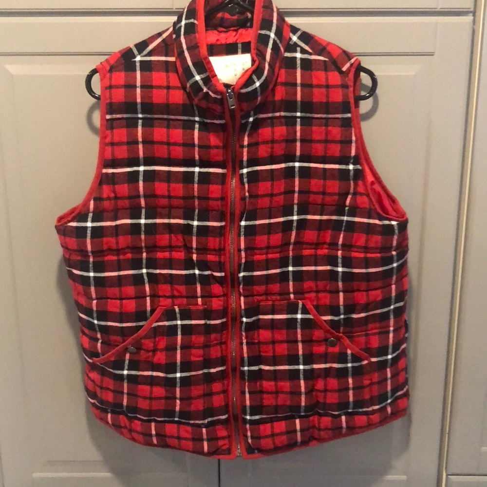 Plaid vest